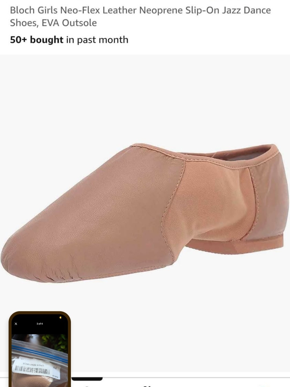 Bloch Girls Neo-Flex Neoprene Slip-on Jazz Shoes